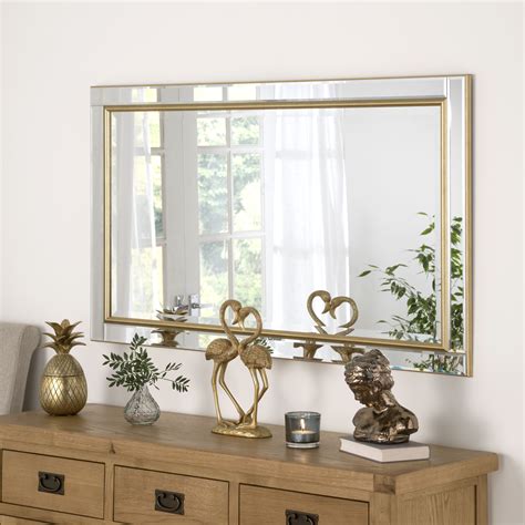 large horizontal wall mirror|large rectangular wall mirror horizontal.